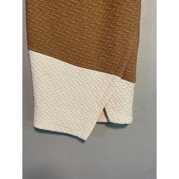 Anthropology HD in Paris Color Block Herringbone Stretch Knit Pencil Skirt 2 - Picture 3 of 11